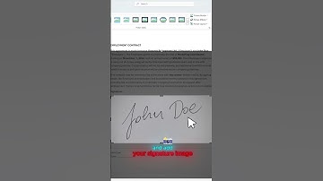 How to Insert a Signature in Word