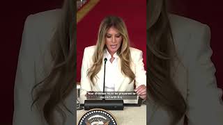 First Lady Melania Trump talks about the future of our children at summit