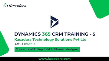 Concepts of Rollup field & Sitemap designer | D365 CRM Training | Part 5