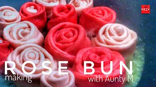 HOW TO MAKE BEAUTIFUL ROSE BUN AT HOME