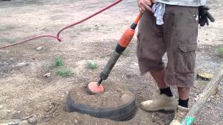 Pack a tire in ~5 Min - Pneumatic Tampter