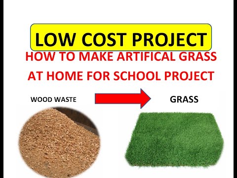 How To Make Artificial Grass Within A Minute For School Projects And Crafts