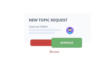 Approval flow to Create Kafka Topic | Lenses.io features