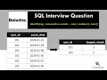 #4 Deloitte SQL Question | Streak or Consecutive Events