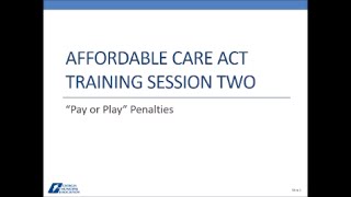 Affordable Care Act   Webinar 2 Revised April 22 2015