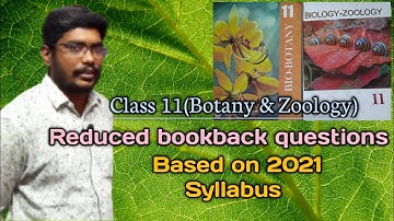 TN 11th Bio- Botany & Zoology || Reduced Bookback questions || 2021 Syllabus || Mokka Physics