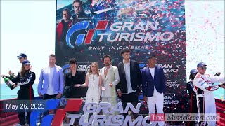 GRAN TURISMO interviews with Orlando Bloom, Archie Madekwe, Geri Halliwell in Cannes - May 26, 2023