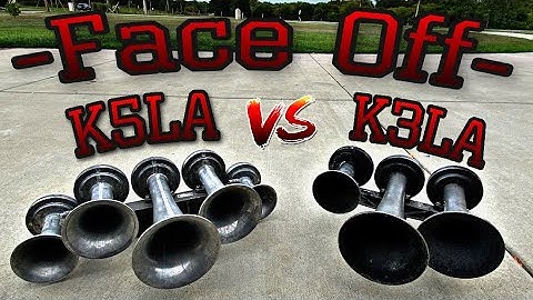 K5LA vs K3LA Train Horn Battle!!
