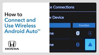 How to Connect and Use Wireless Android Auto™