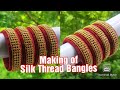 How to make silk thread kada bangles/ Silk thread bangles/Handmade jewellery/ Vaanavil