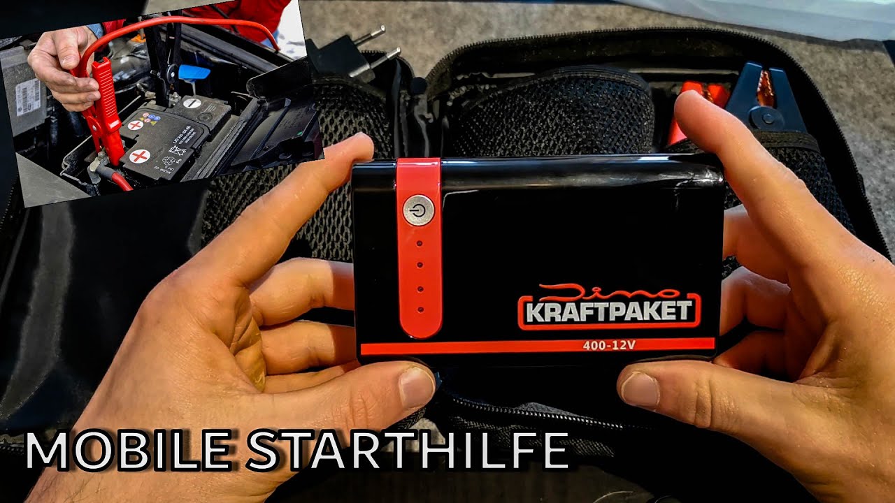 Dino KRAFTPAKET 600A 12V Mobile Batterie Starthilfe mit Powerbank