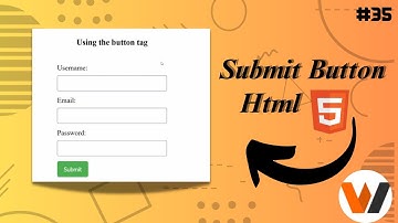 How To Create Submit button | Input type submit