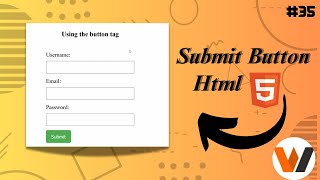 How To Create Submit button | Input type submit