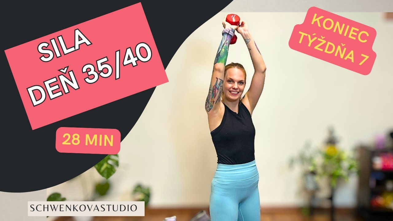 28 min Silový Tréning na Celé Telo pre Ženy | Deň 35/40 | FIT RESET – 8 Týždňový Program