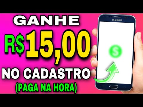 GANHE R$15,00 REAIS NO CADASTRO VIA PIX PAGA NA HORA NOVO APP PAGANDO NO CADASTRO CADASTROU GANHOU