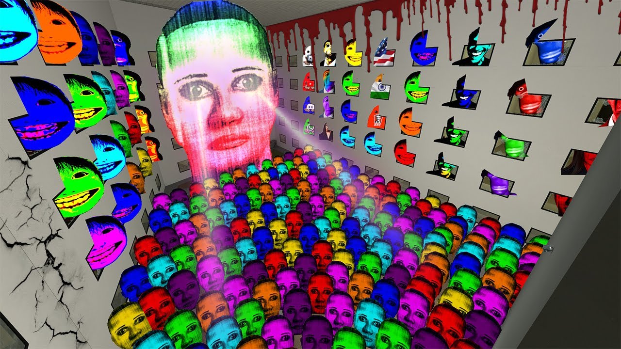 NEW RAINBOW Nightmare Selene Delgado Nextbot VS BIG ROSALIA AND OBUNGA BIG BOSS in Garry's Mod