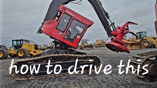 timbco feller buncher walk-around and test drive