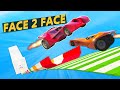 Face 2 face but every next car is rocket car 