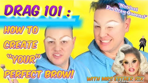 Drag Queen Makeup Tutorial | How To create Your Perfect Brow! | Drag 101| Styled By Esther
