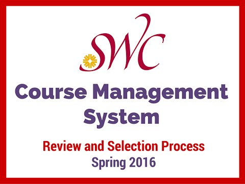 Intro to SWC's CMS Review and Selection Process