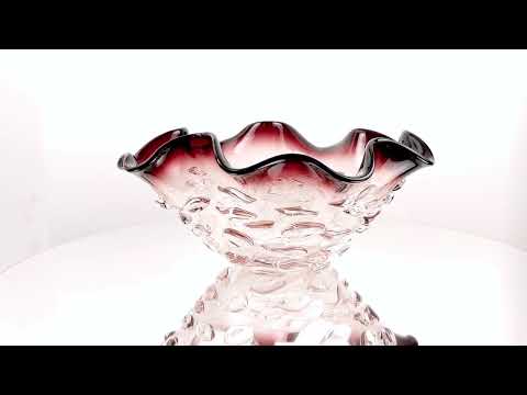 NUBIUM Amethyst Murano Glass Bowl Made in Italy video