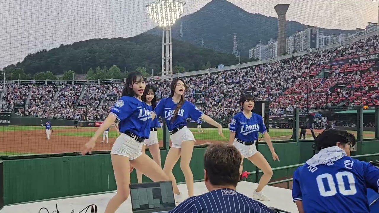 직관기록✨2025 사직 클래식씨리즈_삼성라이온즈 치어리더 공연