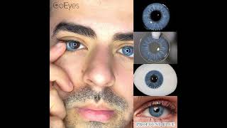 Best Colored Contacts for Dark Brown Eyes - Coleyes Blue Colored Contact Lens Review [Profound Blue] screenshot 3