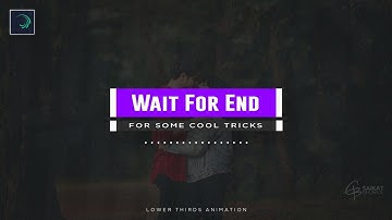 Lower Thirds animation like after effect in mobile | Kinemaster Editing | Alight Motion