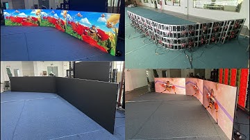 Flexible led display-bend led screen-round led wall-curved led video wall-concave convex led tile