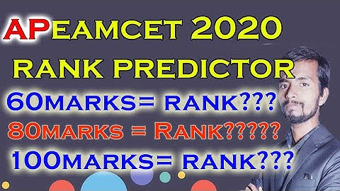 AP EAMCET 2020 RANK PREDICTOR|EAMCET2020 RANK ESTIMATOR|APEAMCET RANK VS MARKS|AP EAMCET 2020 RANK|