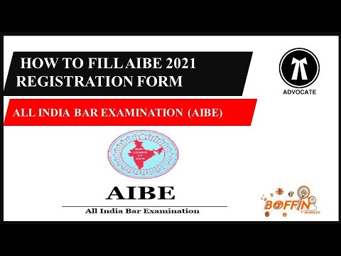 HOW TO FILL AIBE 2021 REGISTRATION FORM || ALL INDIA BAR EXAMINATION (AIBE 2021) ||