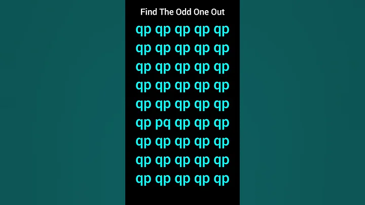 Eye Challenge: Find the odd one out in 10 seconds ✓ #oddoneout #findthedifference #fun
