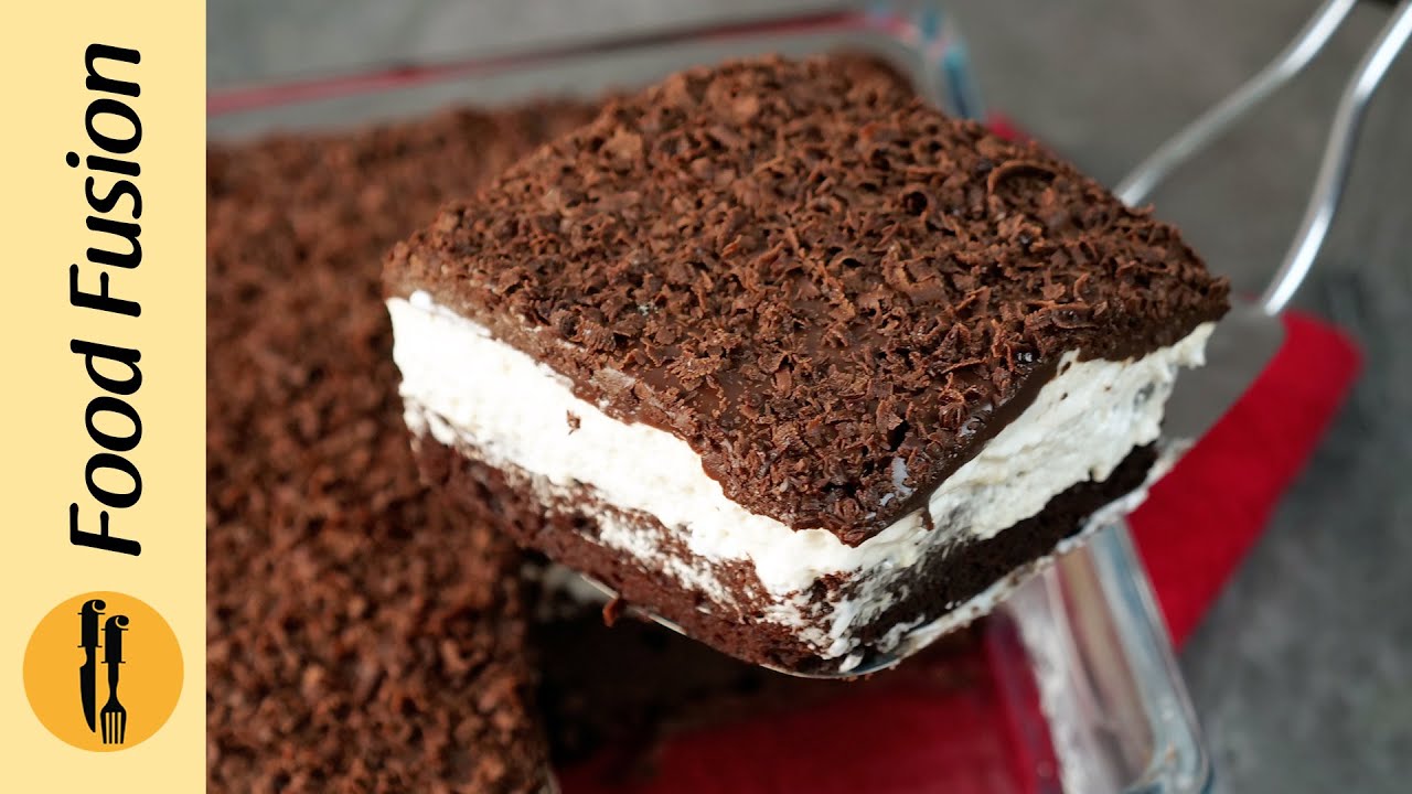 Chocolate Brownie Cake Dessert Recipe by Food Fusion