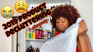 2019 Natural Hair Products Decluttering + Giveaway | I Had To Throwaway My Favorite Products