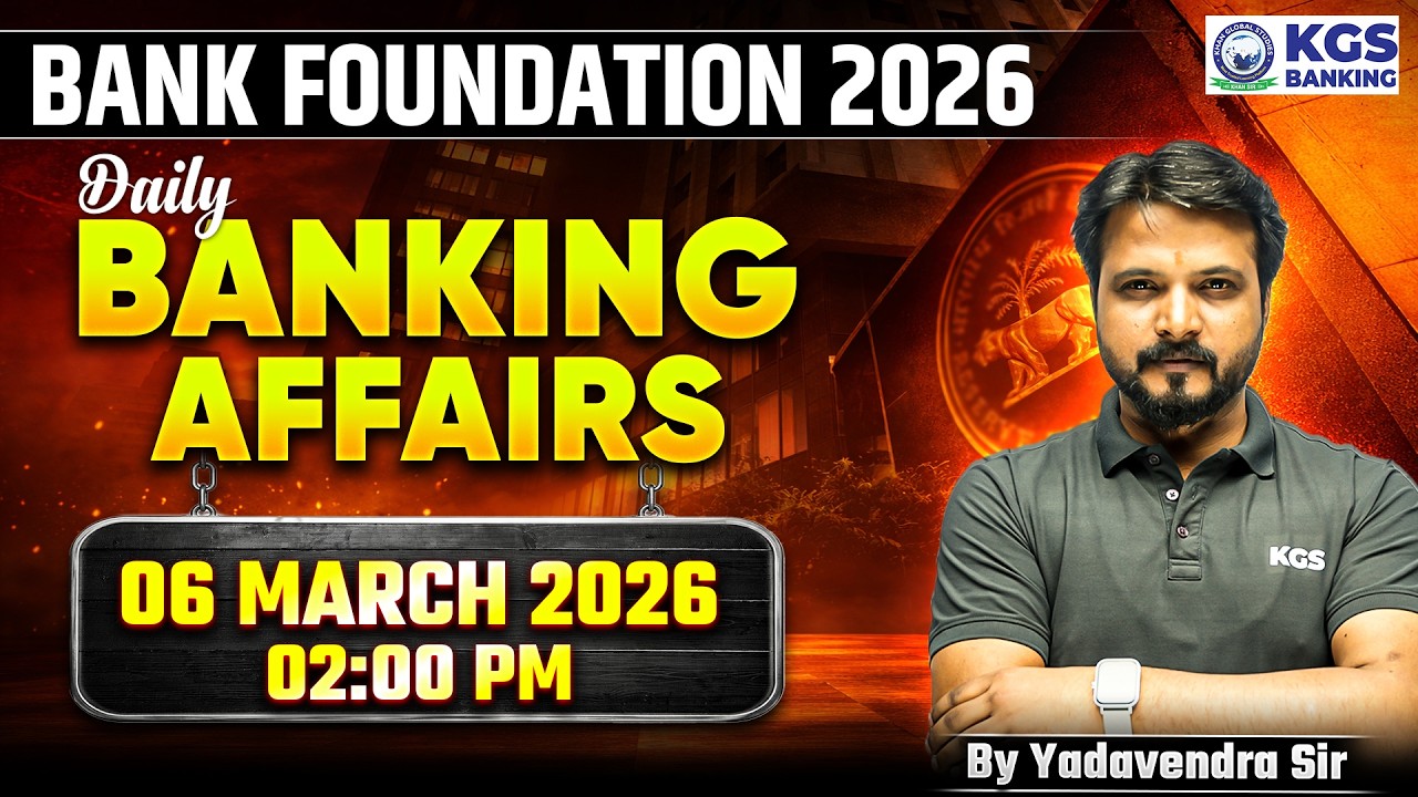 Bank Foundation/Bank Maha Pack 2026 | Banking Affairs | By Yadavendra Sir | KGS Banking Exams