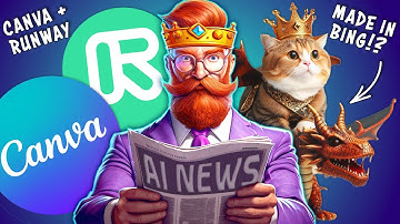 Dalle-3 FREE in Bing, Canva + Runway Partnership, and More AI NEWS!