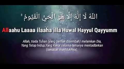 Ayatul Kursi Terjemahan Rumi