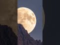 Moonrise in the mountains