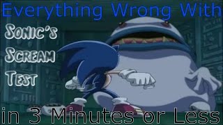 (Parody) Everything Wrong With Sonic's Scream Test in 3 MInutes or Less
