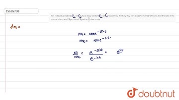 Two radioactive materials `X_(1)` and `X_(2)` have decay constants `5 lambda`