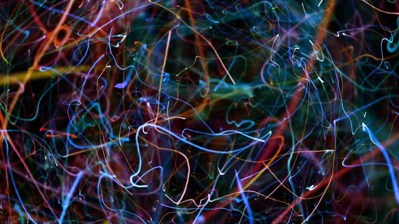 Video Background Microbial particles streak randomly loop