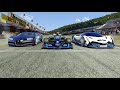 F1 Mercedes-AMG W11 Lewis Hamilton vs Bugatti Chiron vs Devel Sixteen at Old Spa