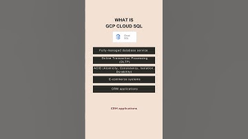 GCP Cloud SQL - Fact 1 - What is Cloud SQL?