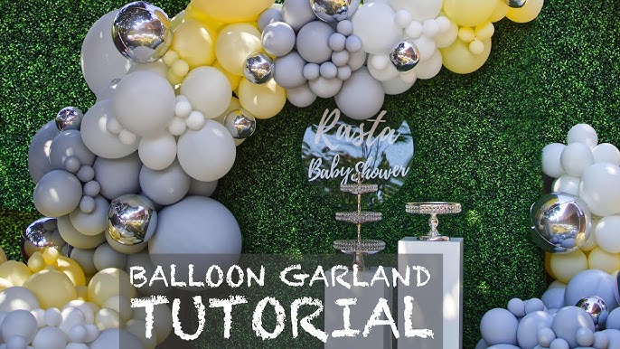 Organic Balloon Garland DIY Basics- Just Balloons & a String - Easy  Tutorial Video w. Hanging Tips 