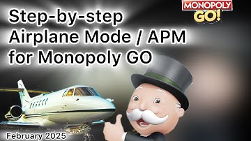Airplane Mode/APM hack for Monopoly GO. Updated Feb 2025 #monopolygo #airplanemode #apm #hack