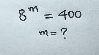 Solve For M In This Nice Exponential Equation Math Olympiad Mathematics