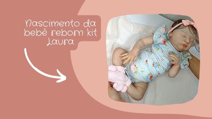 Bebê Reborn Laura sem Cabelinho Ultra Realista