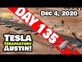 Tesla Gigafactory Austin 4K  Day 135 - 12/4/20 - Terafactory Texas - Cybertruck Factory Update!