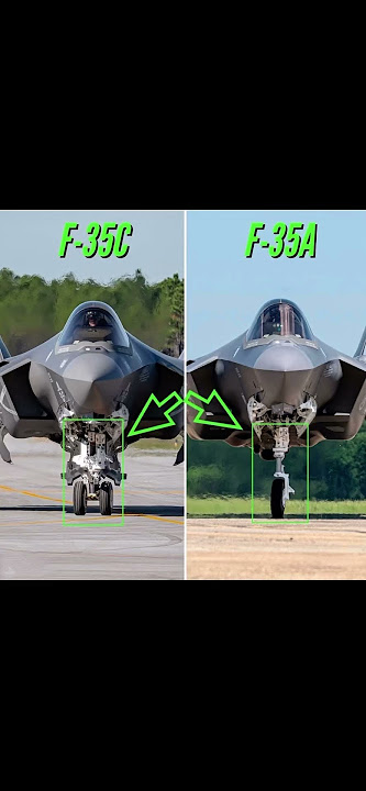 F-35A vs F-35C Front Landing Gear Explained! #F35 #Aviation #MilitaryAircraft #USNavy #fighterjet