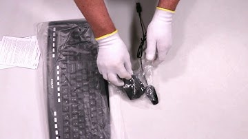 Unboxing A4 Tech Set keyboard + mouse V-Track 9200F